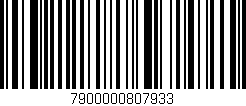 Código de barras (EAN, GTIN, SKU, ISBN): '7900000807933'