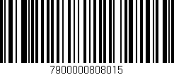 Código de barras (EAN, GTIN, SKU, ISBN): '7900000808015'