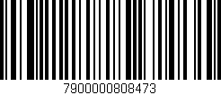 Código de barras (EAN, GTIN, SKU, ISBN): '7900000808473'