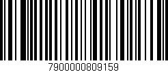 Código de barras (EAN, GTIN, SKU, ISBN): '7900000809159'