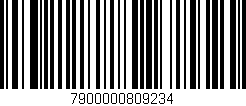 Código de barras (EAN, GTIN, SKU, ISBN): '7900000809234'