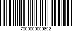 Código de barras (EAN, GTIN, SKU, ISBN): '7900000809692'