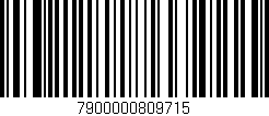 Código de barras (EAN, GTIN, SKU, ISBN): '7900000809715'