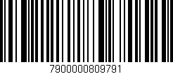 Código de barras (EAN, GTIN, SKU, ISBN): '7900000809791'