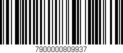 Código de barras (EAN, GTIN, SKU, ISBN): '7900000809937'