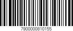 Código de barras (EAN, GTIN, SKU, ISBN): '7900000810155'