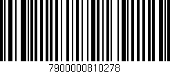 Código de barras (EAN, GTIN, SKU, ISBN): '7900000810278'