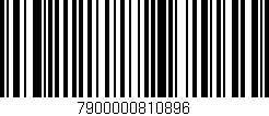 Código de barras (EAN, GTIN, SKU, ISBN): '7900000810896'