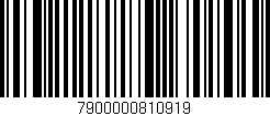 Código de barras (EAN, GTIN, SKU, ISBN): '7900000810919'