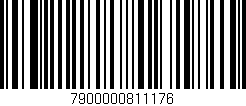 Código de barras (EAN, GTIN, SKU, ISBN): '7900000811176'