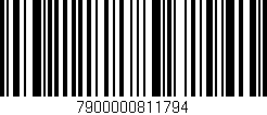 Código de barras (EAN, GTIN, SKU, ISBN): '7900000811794'