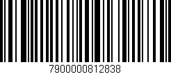 Código de barras (EAN, GTIN, SKU, ISBN): '7900000812838'