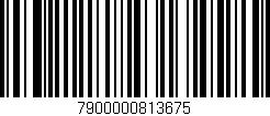 Código de barras (EAN, GTIN, SKU, ISBN): '7900000813675'