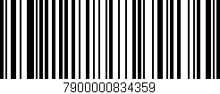 Código de barras (EAN, GTIN, SKU, ISBN): '7900000834359'