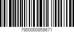 Código de barras (EAN, GTIN, SKU, ISBN): '7900000859871'
