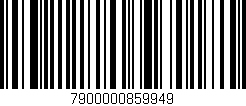 Código de barras (EAN, GTIN, SKU, ISBN): '7900000859949'