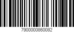 Código de barras (EAN, GTIN, SKU, ISBN): '7900000860082'