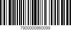 Código de barras (EAN, GTIN, SKU, ISBN): '7900000860099'