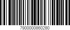 Código de barras (EAN, GTIN, SKU, ISBN): '7900000860280'