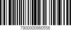 Código de barras (EAN, GTIN, SKU, ISBN): '7900000860556'