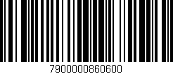 Código de barras (EAN, GTIN, SKU, ISBN): '7900000860600'