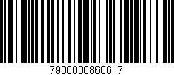 Código de barras (EAN, GTIN, SKU, ISBN): '7900000860617'