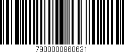 Código de barras (EAN, GTIN, SKU, ISBN): '7900000860631'