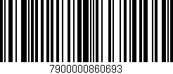 Código de barras (EAN, GTIN, SKU, ISBN): '7900000860693'