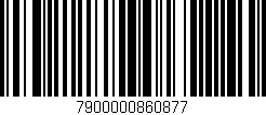 Código de barras (EAN, GTIN, SKU, ISBN): '7900000860877'