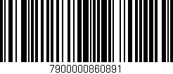 Código de barras (EAN, GTIN, SKU, ISBN): '7900000860891'