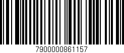 Código de barras (EAN, GTIN, SKU, ISBN): '7900000861157'