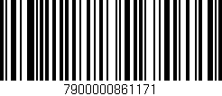 Código de barras (EAN, GTIN, SKU, ISBN): '7900000861171'