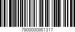 Código de barras (EAN, GTIN, SKU, ISBN): '7900000861317'