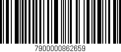 Código de barras (EAN, GTIN, SKU, ISBN): '7900000862659'