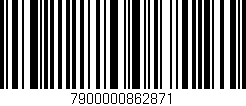 Código de barras (EAN, GTIN, SKU, ISBN): '7900000862871'