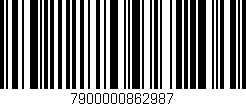 Código de barras (EAN, GTIN, SKU, ISBN): '7900000862987'
