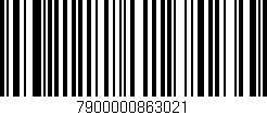 Código de barras (EAN, GTIN, SKU, ISBN): '7900000863021'