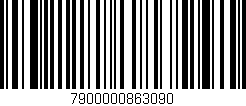 Código de barras (EAN, GTIN, SKU, ISBN): '7900000863090'