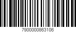 Código de barras (EAN, GTIN, SKU, ISBN): '7900000863106'