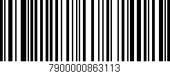 Código de barras (EAN, GTIN, SKU, ISBN): '7900000863113'