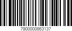 Código de barras (EAN, GTIN, SKU, ISBN): '7900000863137'