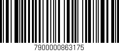Código de barras (EAN, GTIN, SKU, ISBN): '7900000863175'