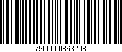 Código de barras (EAN, GTIN, SKU, ISBN): '7900000863298'