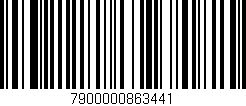 Código de barras (EAN, GTIN, SKU, ISBN): '7900000863441'
