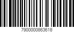 Código de barras (EAN, GTIN, SKU, ISBN): '7900000863618'