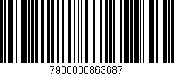 Código de barras (EAN, GTIN, SKU, ISBN): '7900000863687'