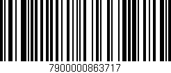 Código de barras (EAN, GTIN, SKU, ISBN): '7900000863717'