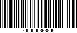 Código de barras (EAN, GTIN, SKU, ISBN): '7900000863809'
