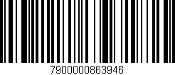 Código de barras (EAN, GTIN, SKU, ISBN): '7900000863946'