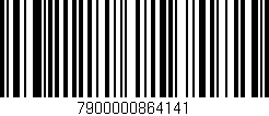Código de barras (EAN, GTIN, SKU, ISBN): '7900000864141'